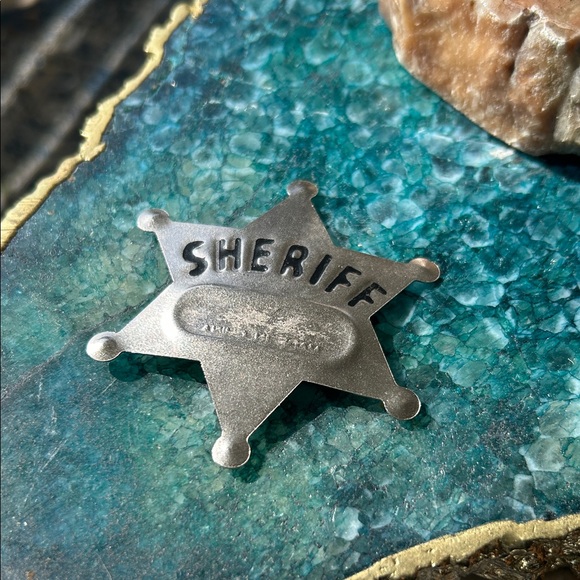 Vintage Jewelry - Vintage Silver Sheriff Badge